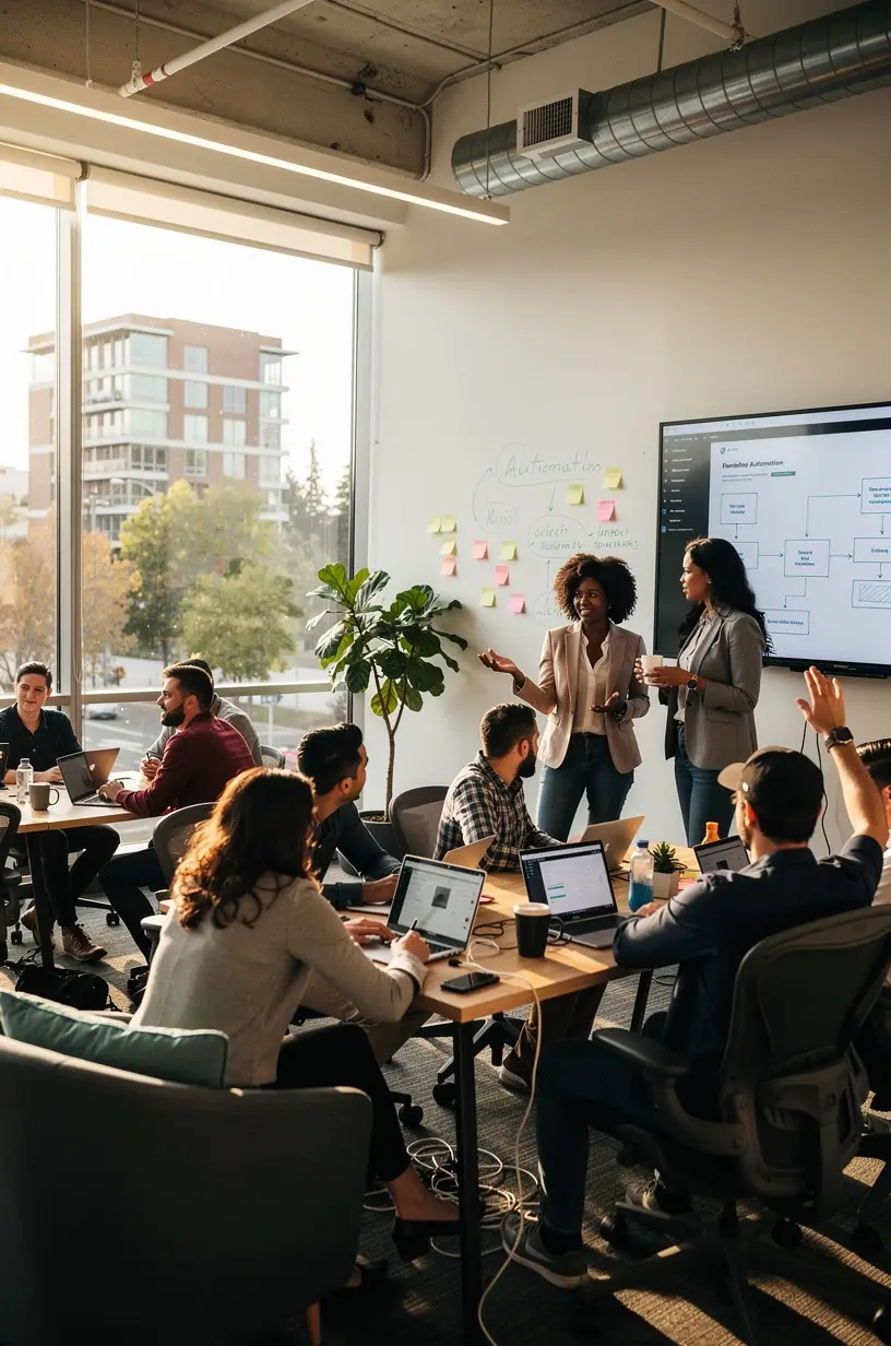 Professional team collaboration